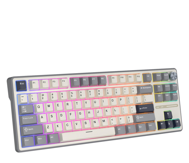 Royal Kludge R87Pro Half Grey Brown switch RK-R87PRO-HALFGY-BRNSW-US - 1455796 - zdjęcie 2